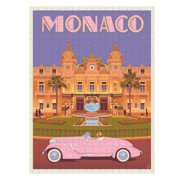 Puzzle en Tubo 500 Piezas - Mónaco | Diseño Vintage y Elegante - CHICA del Sur