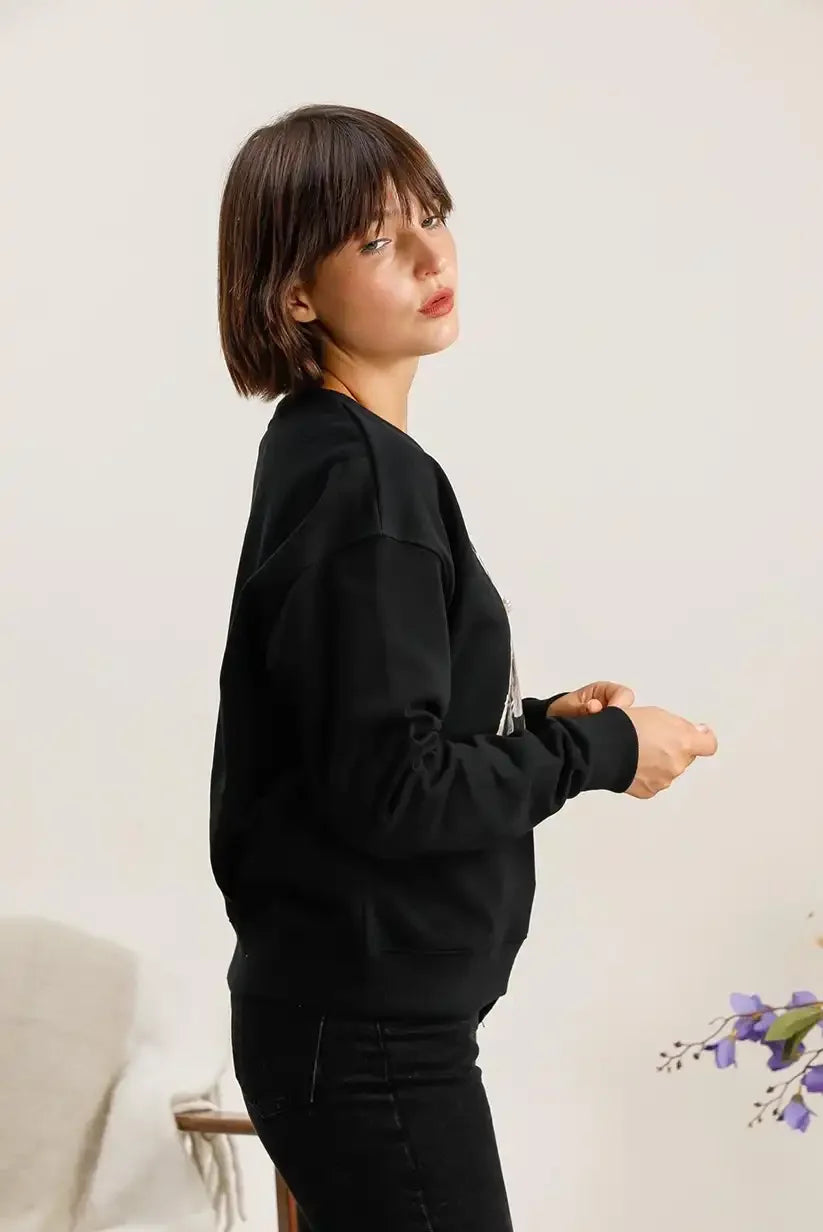 Sudadera Mujer Algodón Estampado Perritos Casual Suave Original - CHICA del Sur