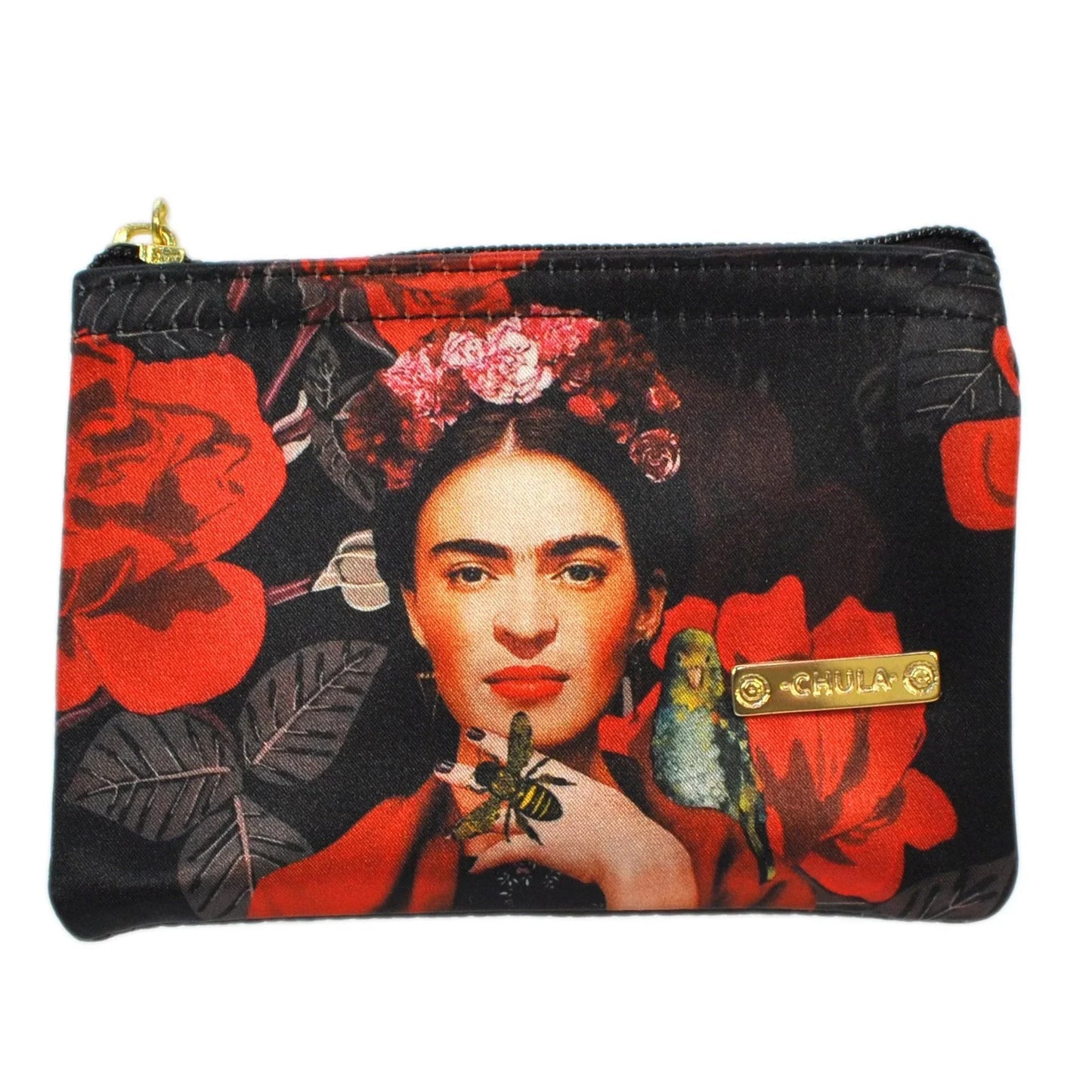 Tarjetero pequeño de Mujer Card Frida Kahlo Red Bee | CHULA Tulum - CHICA del Sur