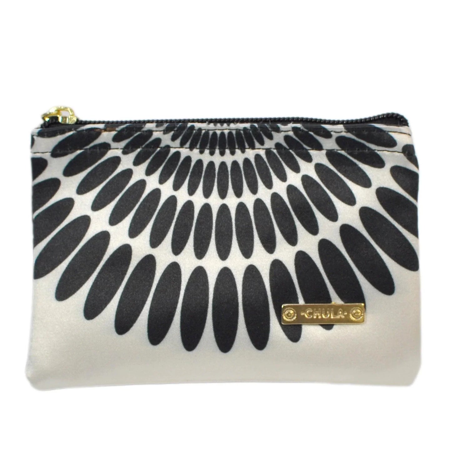 Tarjetero pequeño de Mujer Card Holder Pétalos Negros | CHULA Tulum - CHICA del Sur