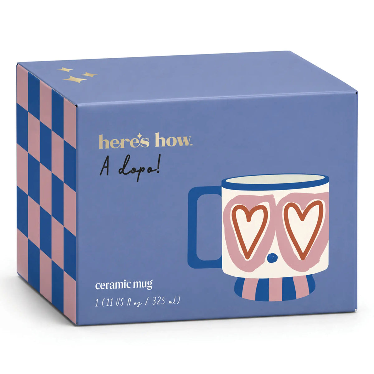 Taza de ceramica A Dopo Paddywax Corazones