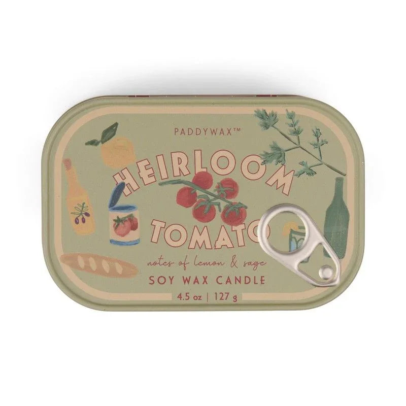 Vela en Lata Paddywax Bistro 127g - Tomate Heirloom | Aroma Fresco y Estilo Vintage - CHICA del Sur