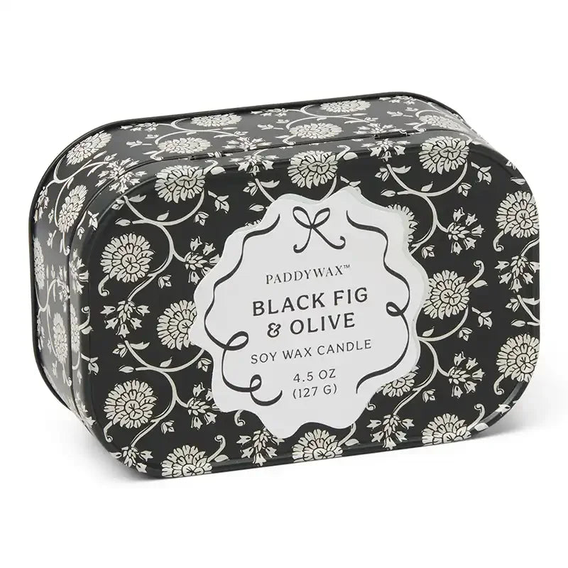 Vela en Lata Paddywax CHERIE 127g - Black Fig & Olive | Higo Negro y Oliva - CHICA del Sur