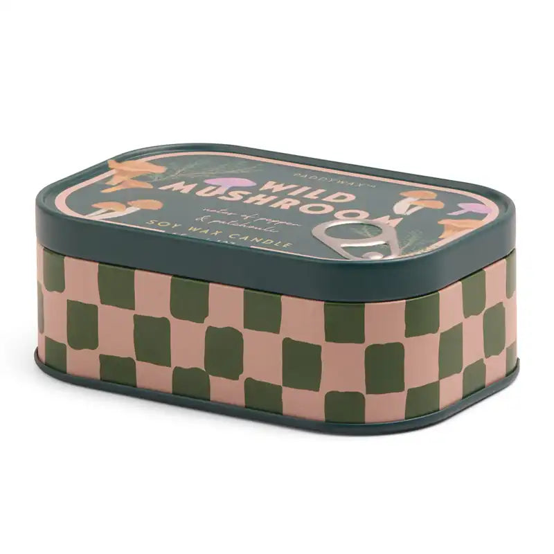 Vela en Lata Paddywax Bistro 127g - Wild Mushroom | Aroma a pachuli y pimienta Estilo Vintage - CHICA del Sur