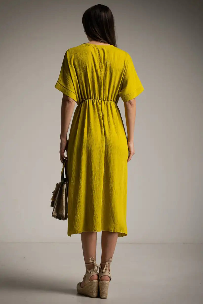 Vestido Lima Mujer con Escote y Lazada | Primavera Verano - CHICA del Sur