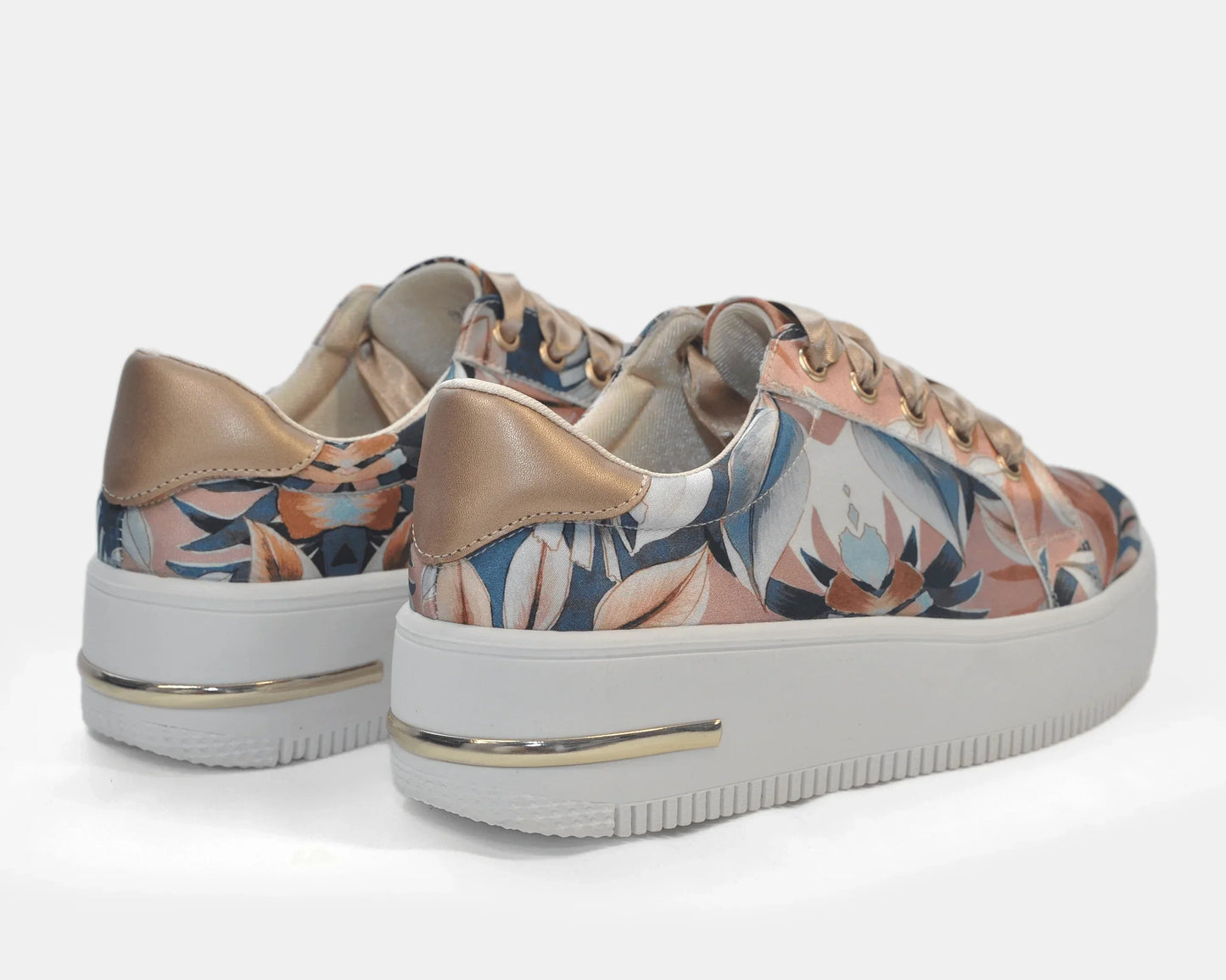 Zapatillas Urbanas de Mujer Hojas Crema - Moda Sostenible Cuero Vegano | CHULA Tulum - CHICA del Sur