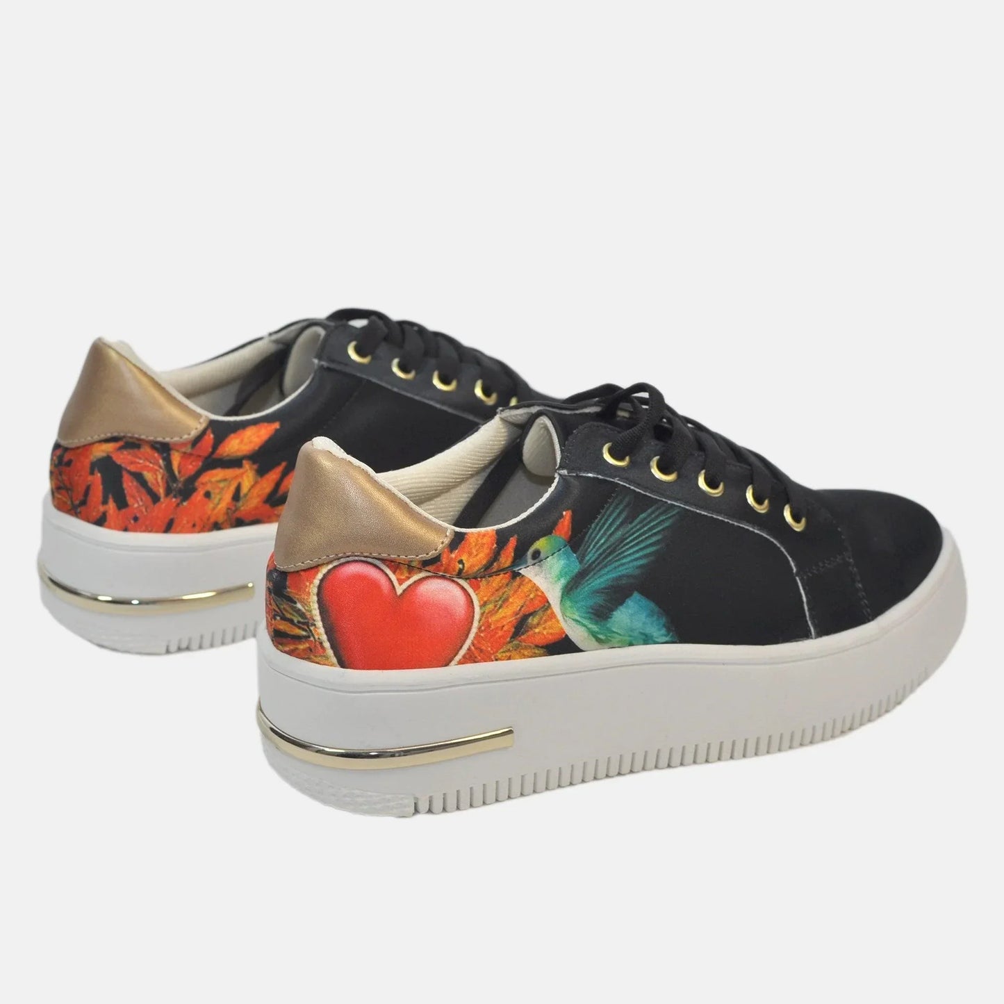 Zapatillas Urbanas de Mujer Colibrí Corazón - Moda Sostenible Cuero Vegano | CHULA Tulum - CHICA del Sur