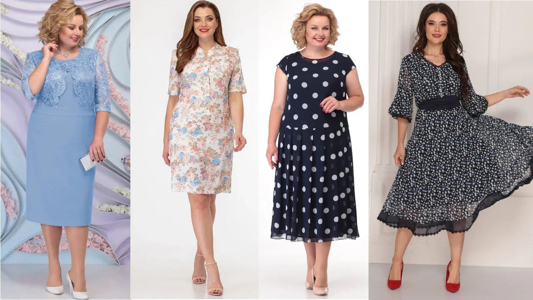Vestidos cortos de mujer elegantes y modernos para mujeres de 40 años, estilos variados y coloridos