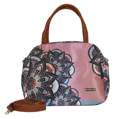 Bolso de hombro y bandolera grande Ana Mandala Rosa | CHULA Tulum - CHULA Tulum