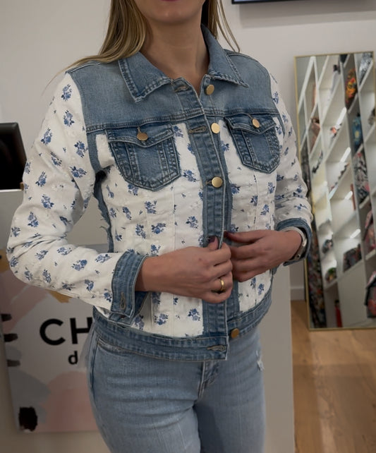 Chaqueta Vaquera Azul & Blanca Saint-Tropez