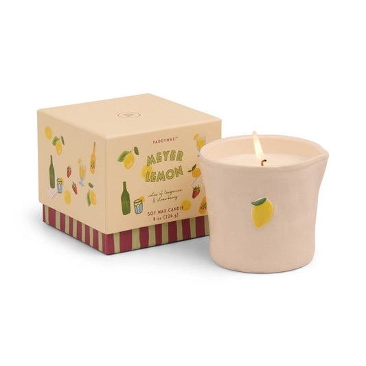 Vela de Cerámica Paddywax Bistro 226g - Limón Meyer | Frescura Cítrica y Diseño Artesanal - CHICA del Sur