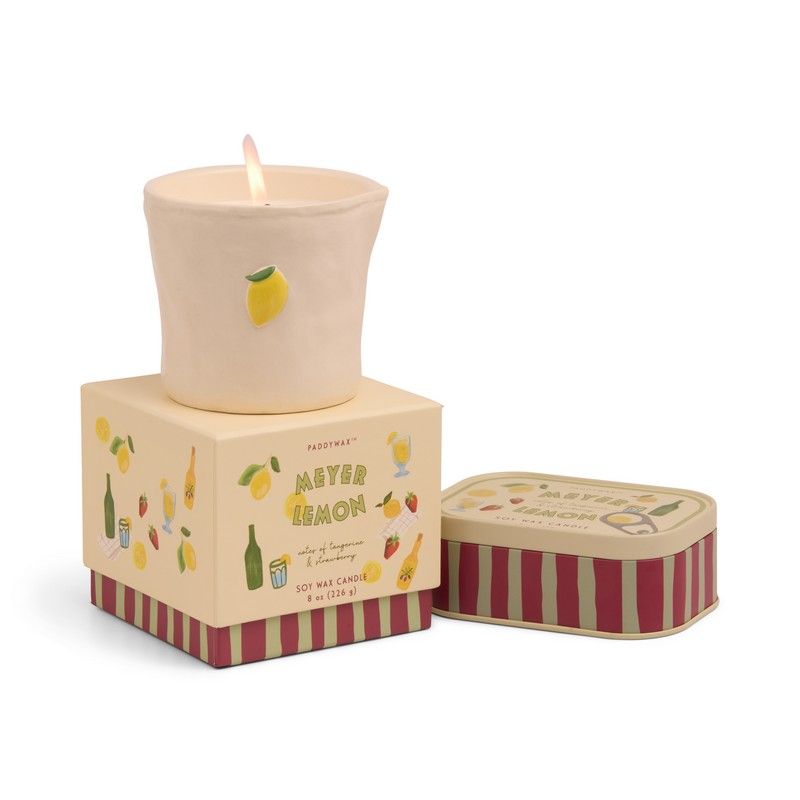 Vela de Cerámica Paddywax Bistro 226g - Limón Meyer | Frescura Cítrica y Diseño Artesanal - CHICA del Sur