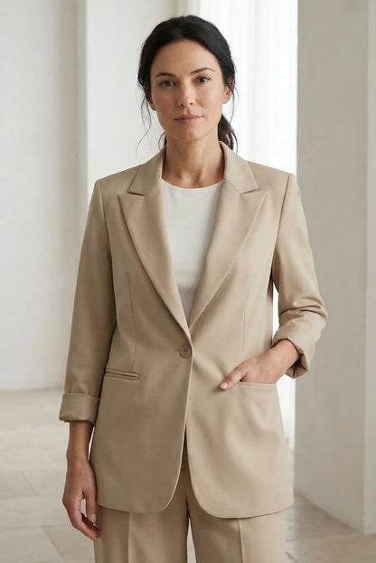 Blazer Mujer Beige primavera