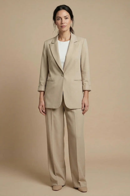 Blazer Mujer Beige primavera