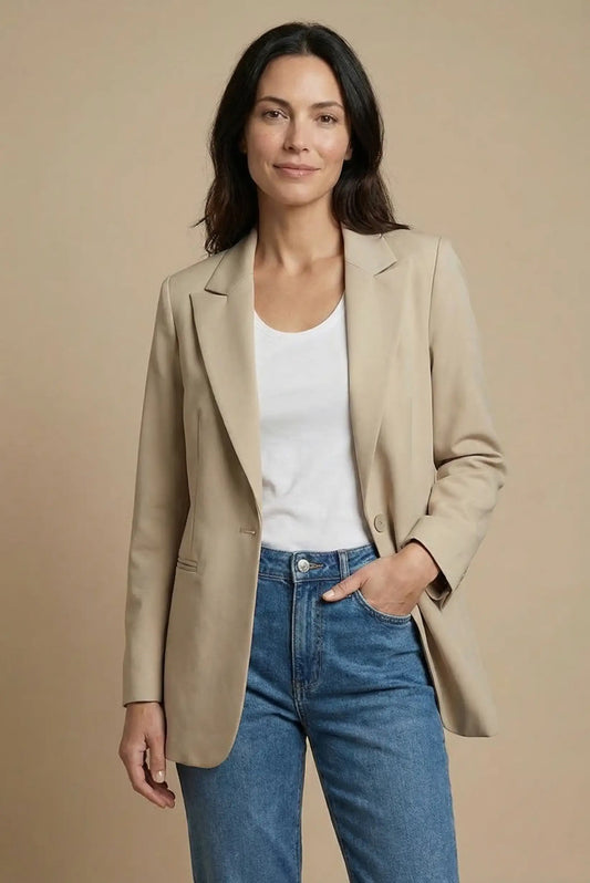Blazer Mujer Beige primavera
