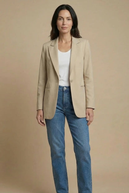 Blazer Mujer Beige primavera