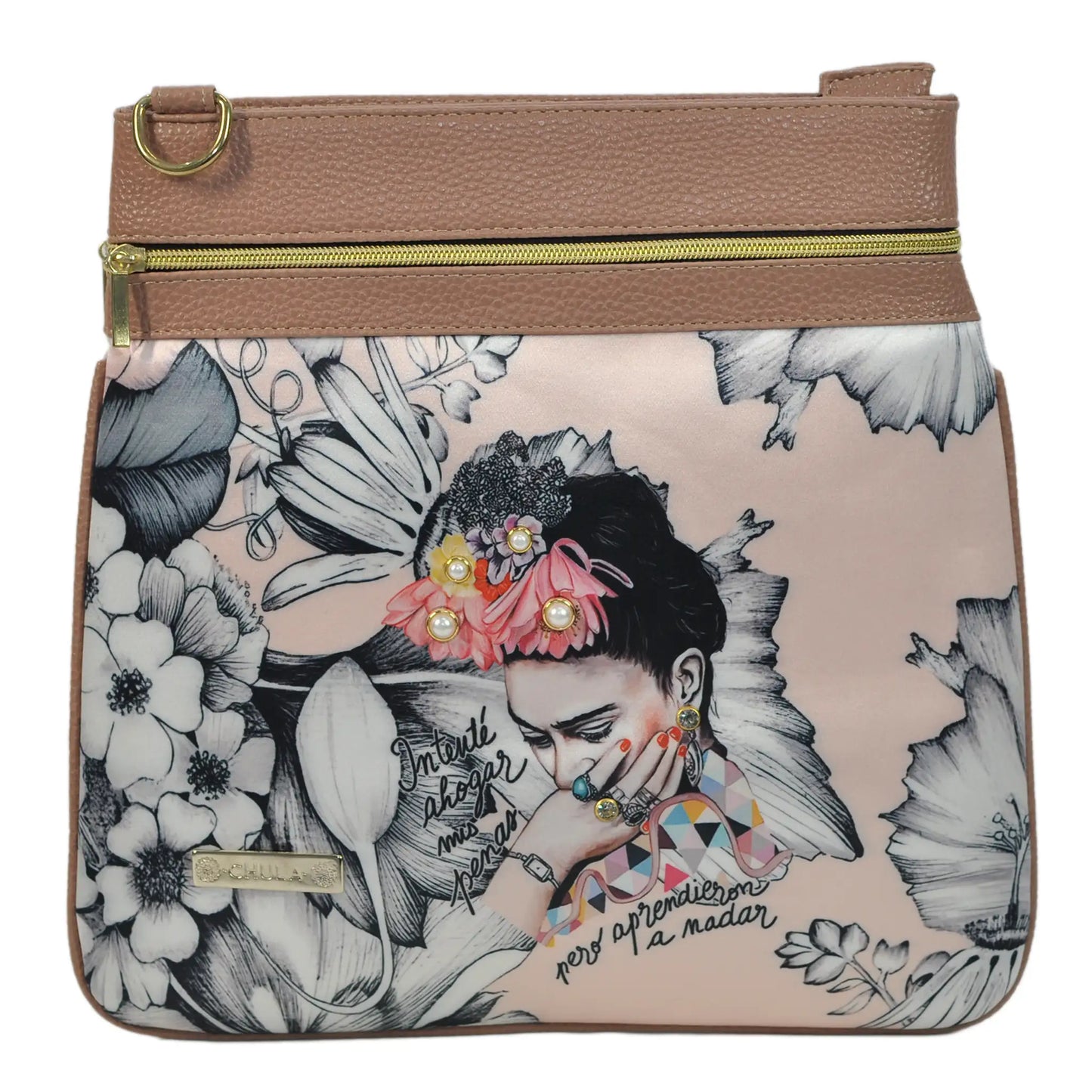 Bolso Bandolera mediano LIA Shoulder Frida Romance | CHULA Tulum