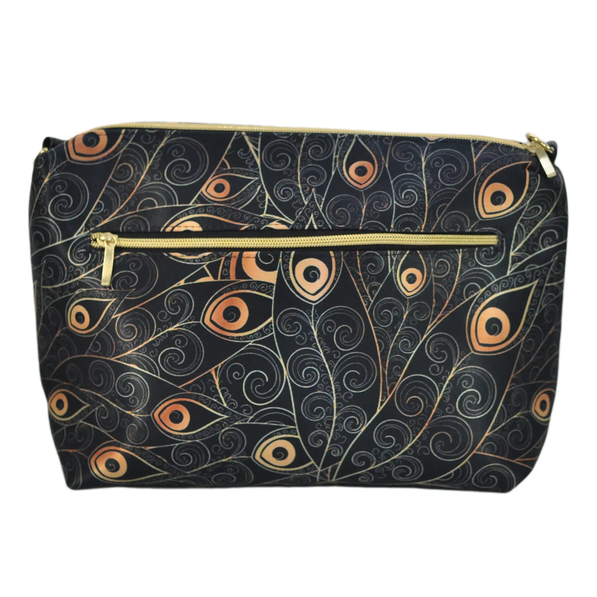 Bolso Bandolera Mediano de mujer Suzy Peacock Golden | CHULA Tulum regalo original bolso estampado