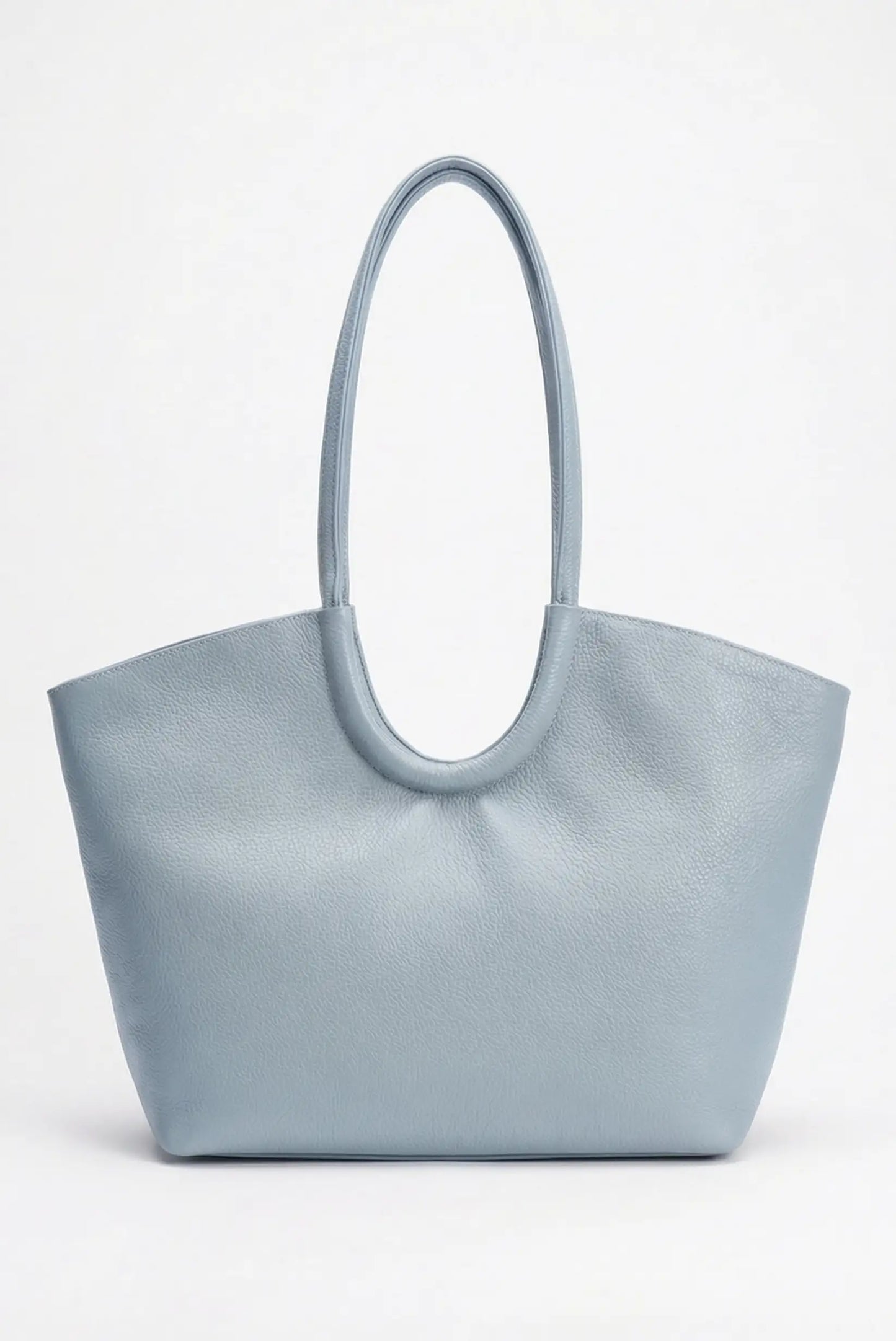 Bolso de mano grande azul pastel para mujer, estilo casual, ideal primavera