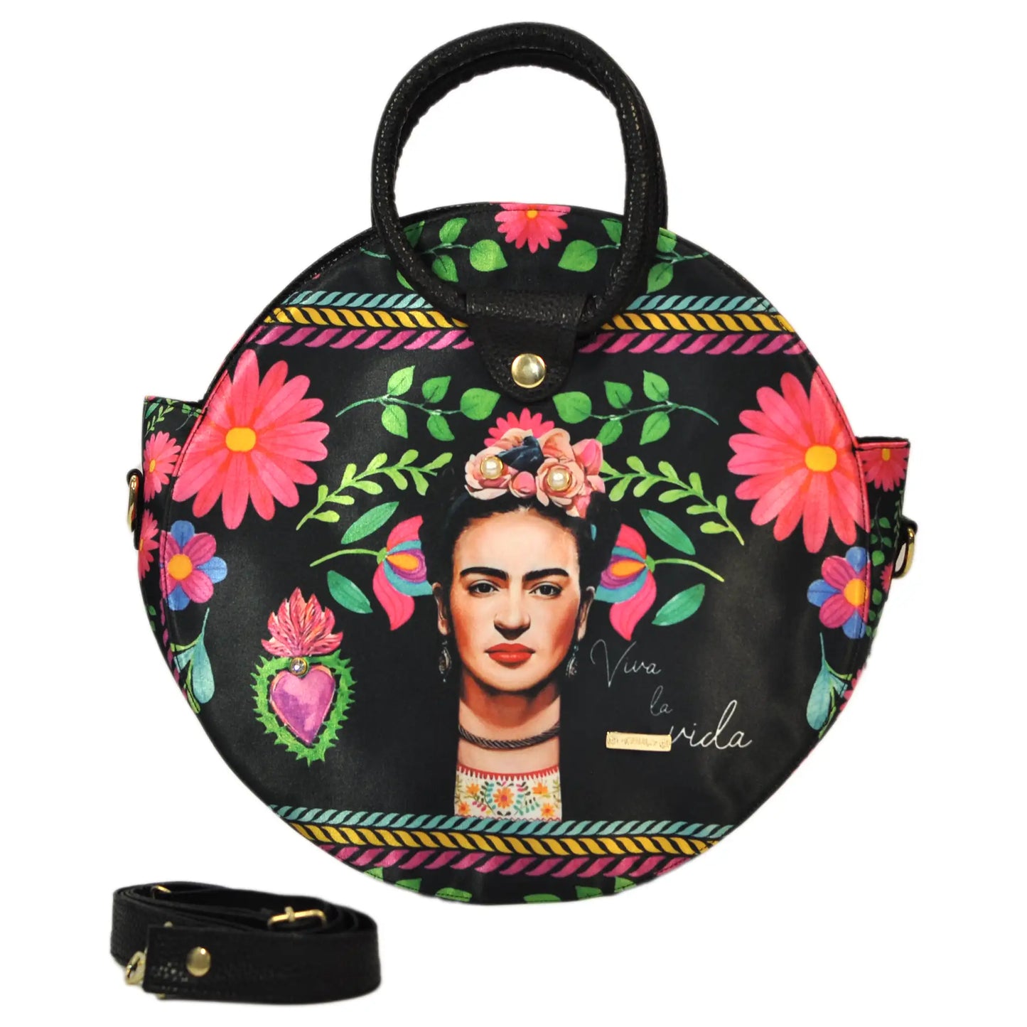 Bolso de mano y bandolera circular mediana de mujer Anabel Frida Rouse | CHULA Tulum