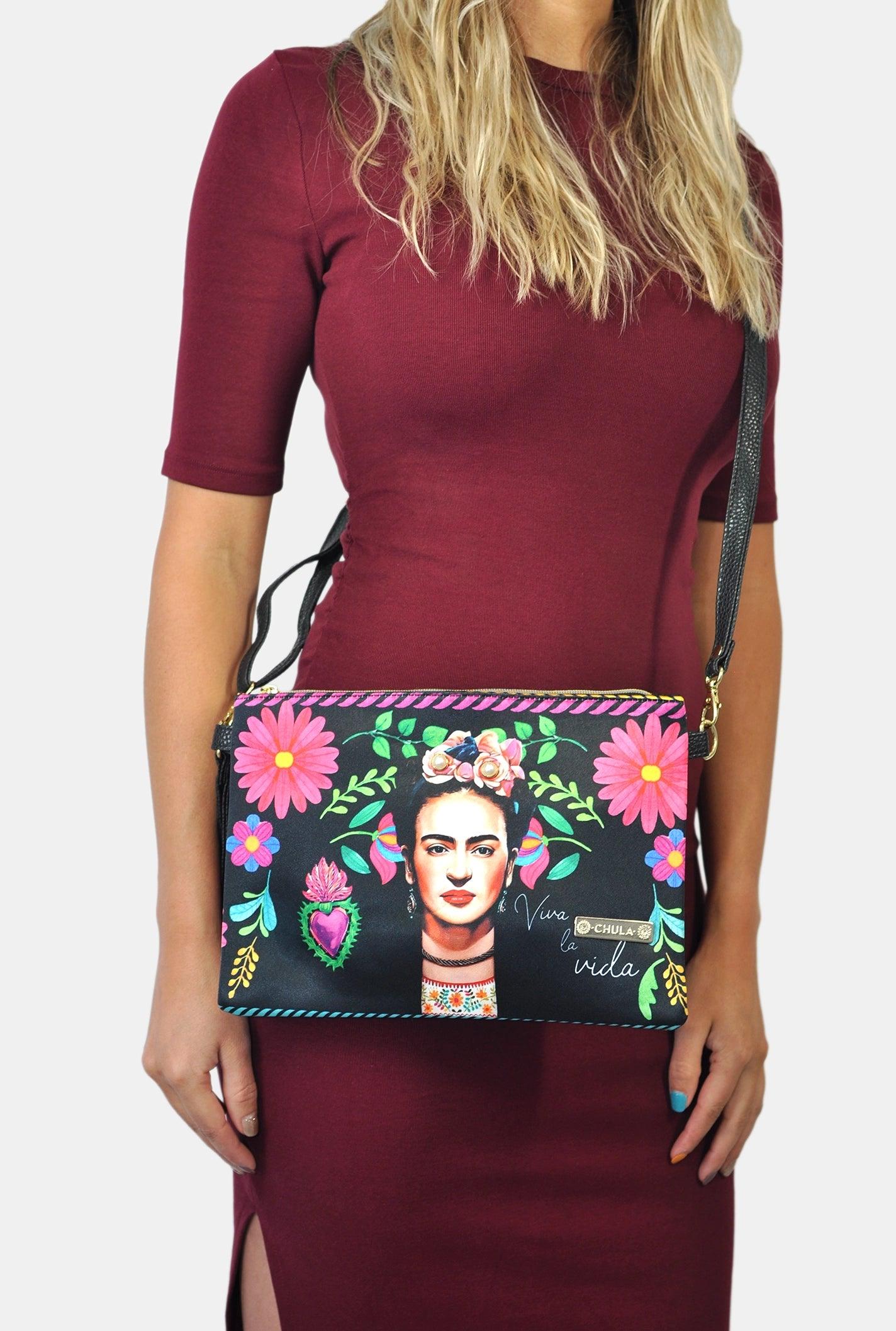 Bolso de mano y Bandolera pequeño Clutch Frida Kahlo Rouse | CHULA Tulum - CHULA Tulum