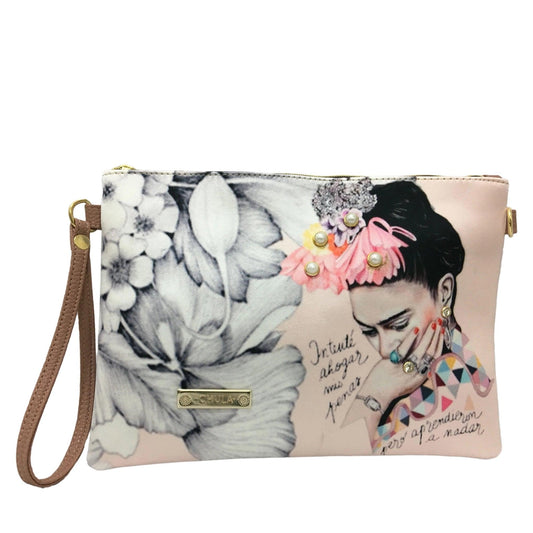 Bolso de mano y Bandolera pequeño Clutch Frida Romance | CHULA Tulum - CHULA Tulum