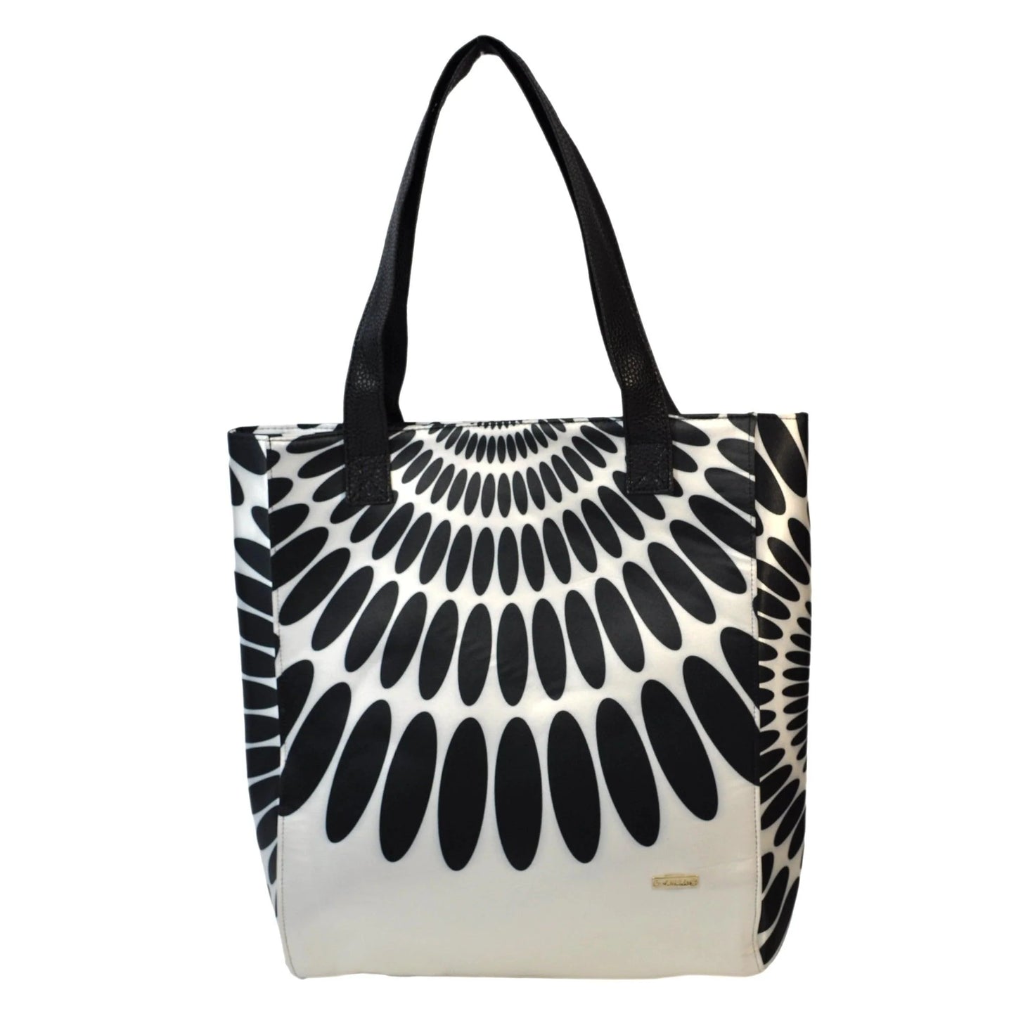 Bolso de Mujer Tote Shopper Grande Opal Pétalos Negros | CHULA Tulum - CHULA Tulum