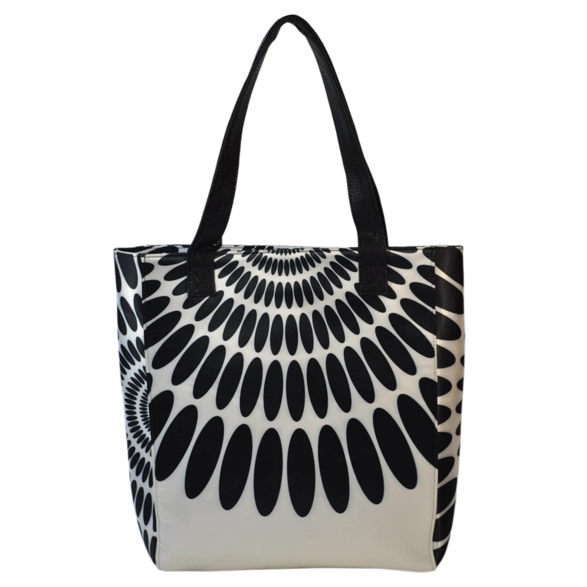 Bolso de Mujer Tote Shopper Grande Opal Pétalos Negros | CHULA Tulum - CHULA Tulum