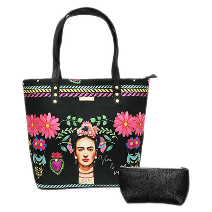 Bolso de hombro grande de mujer shopper tote Nahomi Frida Kahlo Rouse | CHULA Tulum regalo original de mujer moda sostenible