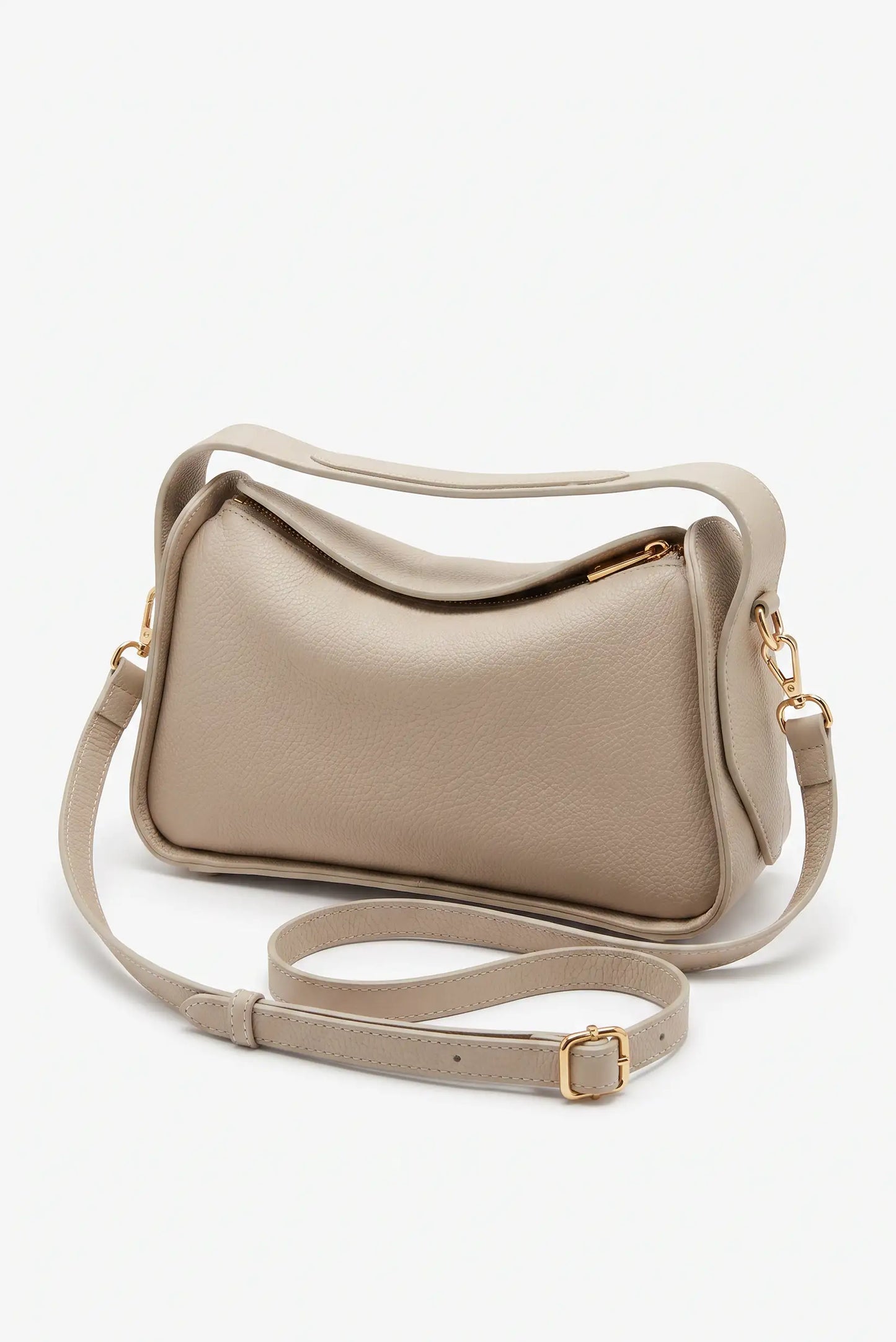 Bolso de hombro y mano mediano piel