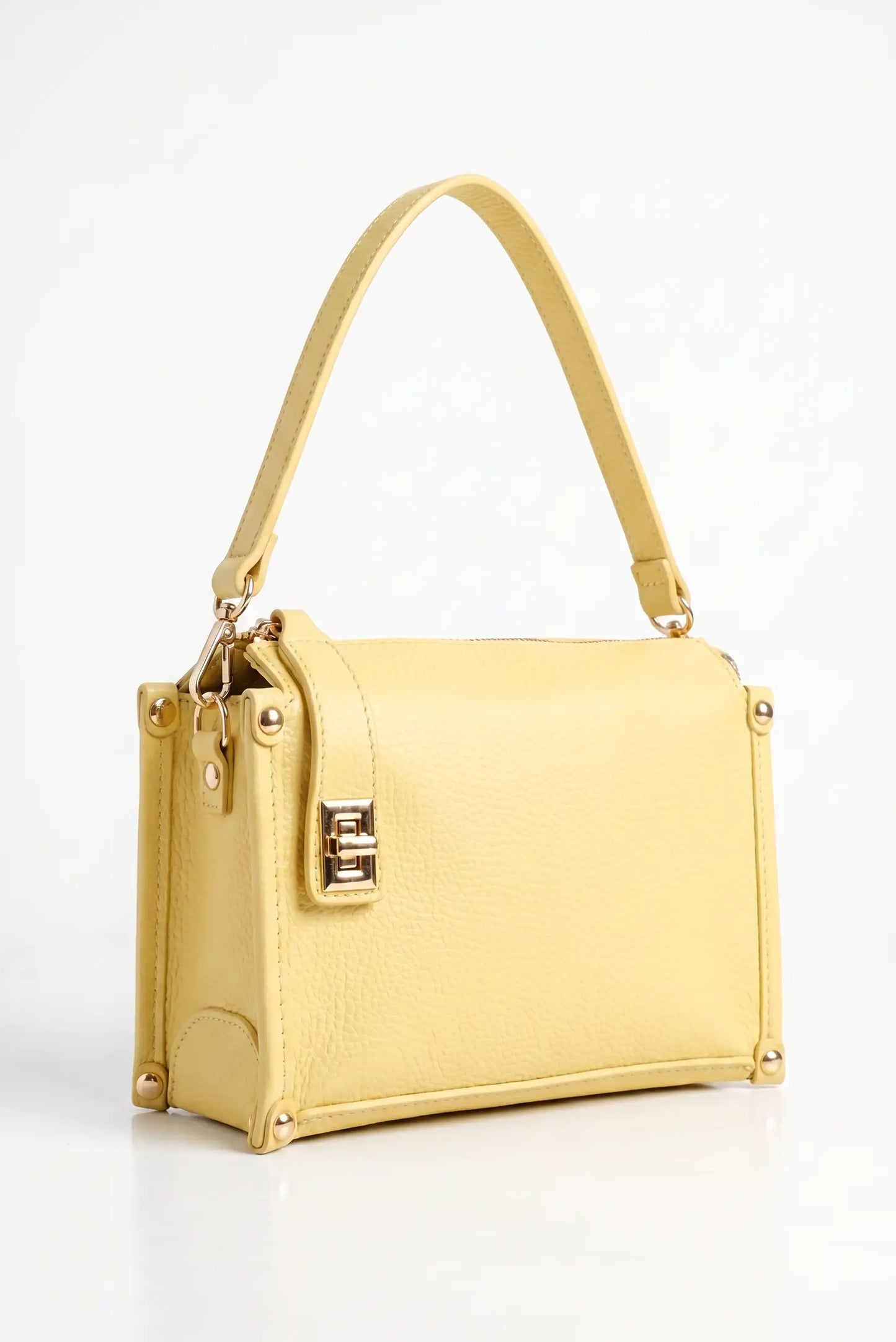 Bolso de mano y bandolera pequeño en piel