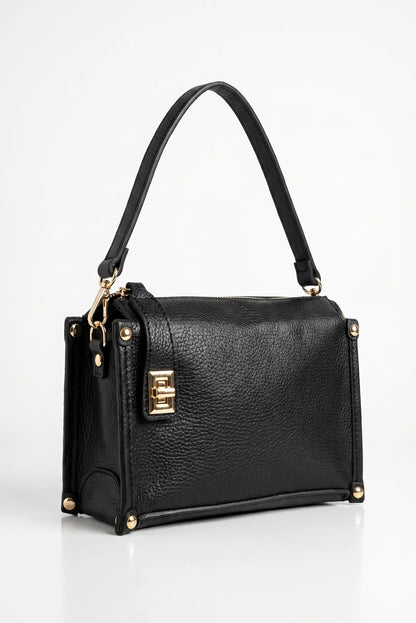 Bolso de mano y bandolera pequeño en piel