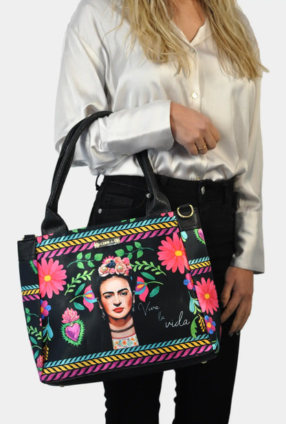 Bolso de hombro y bandolera grande de mujer Angie Frida Kahlo Rouse | CHULA Tulum