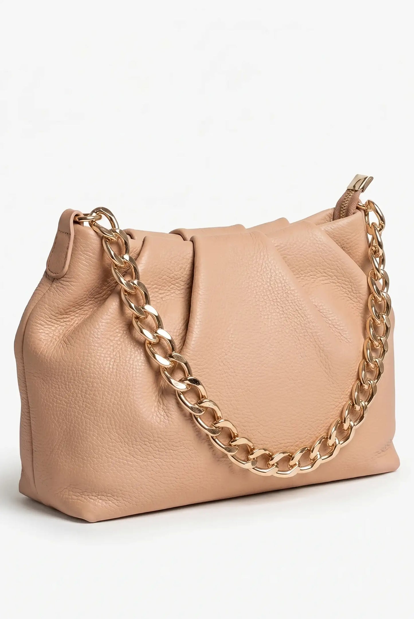Bolso bandolera y de hombro con cadena dorada
