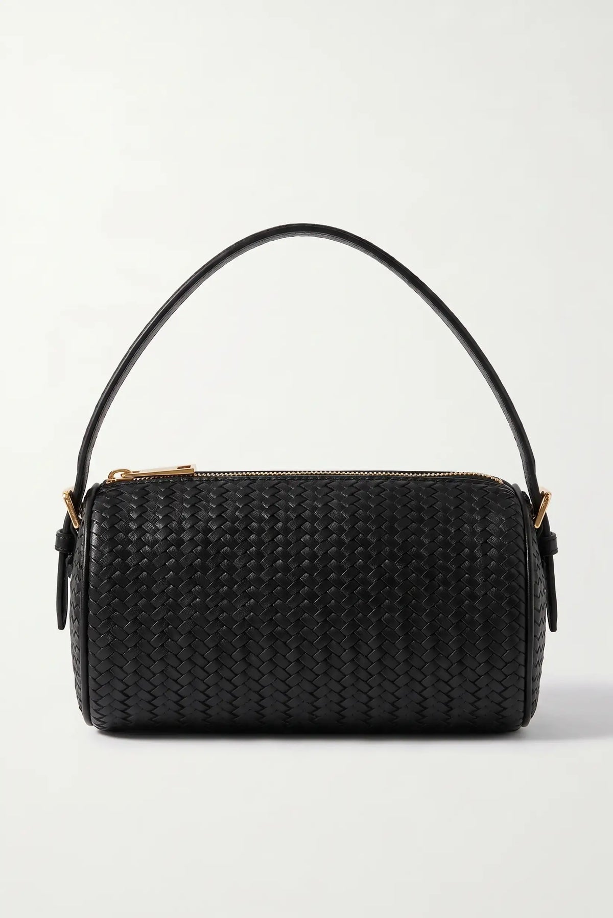 Bolso de mano negro entrelazado de piel sintética de CHICA del Sur