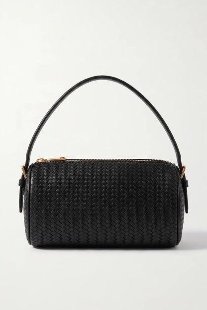 Bolso de mano negro entrelazado de piel sintética de CHICA del Sur