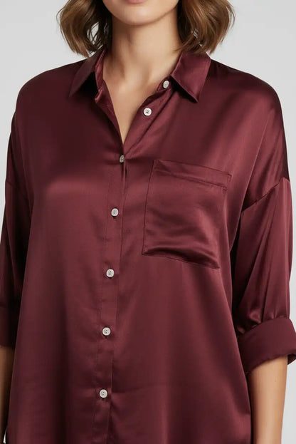 Camisa satinada de mujer - CHICA del Sur