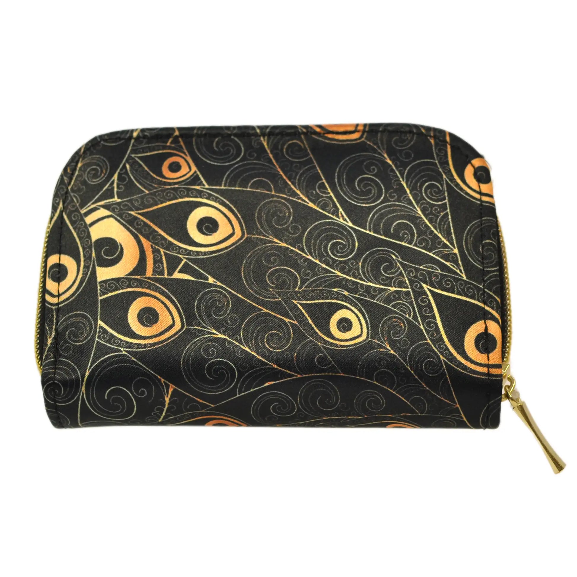 Cartera Mediana para Mujer Dalia Peacock Golden Cuero Vegano | CHULA Tulum