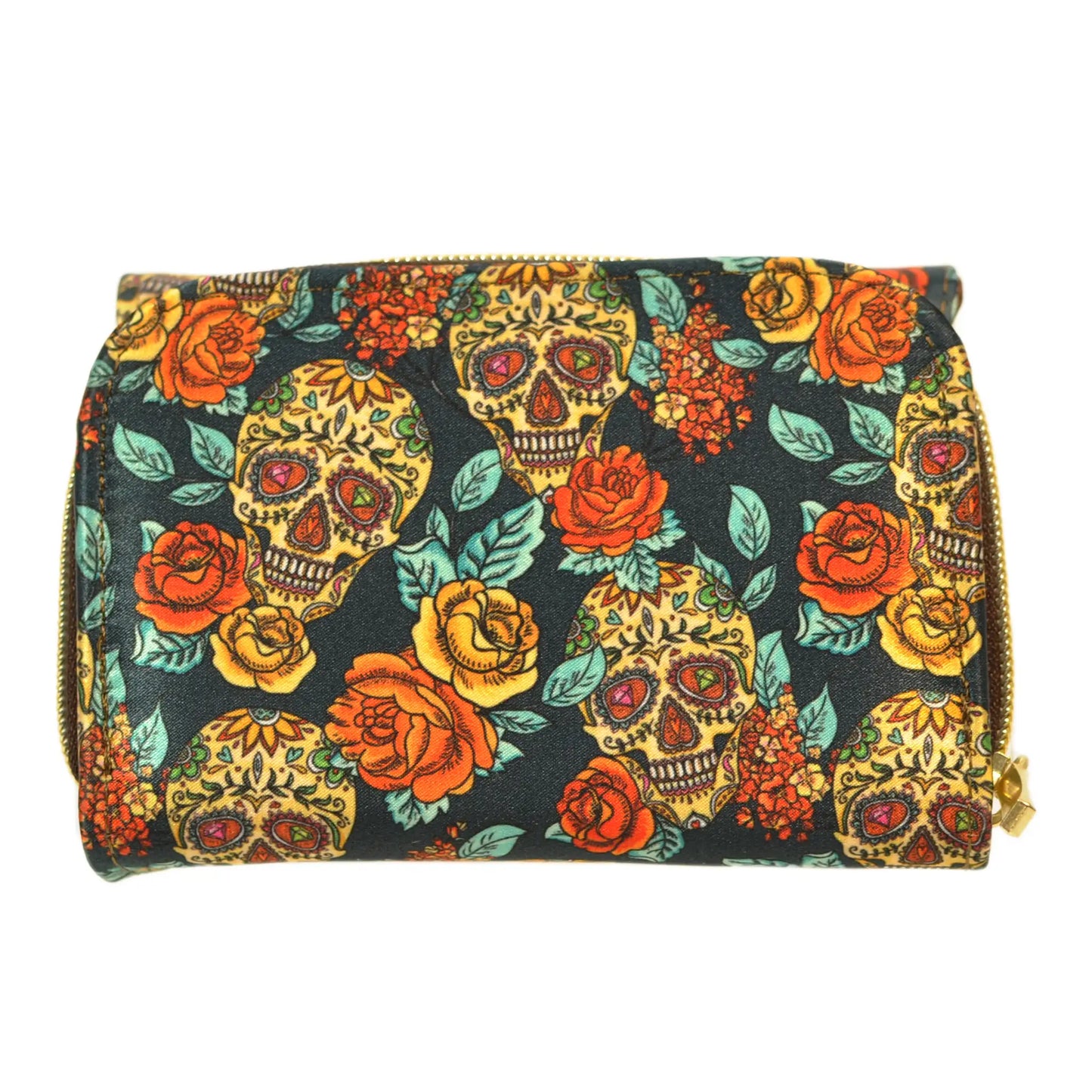 Dalia Skull Party Women's Medium Wallet Vegan Leather | CHULA Tulum