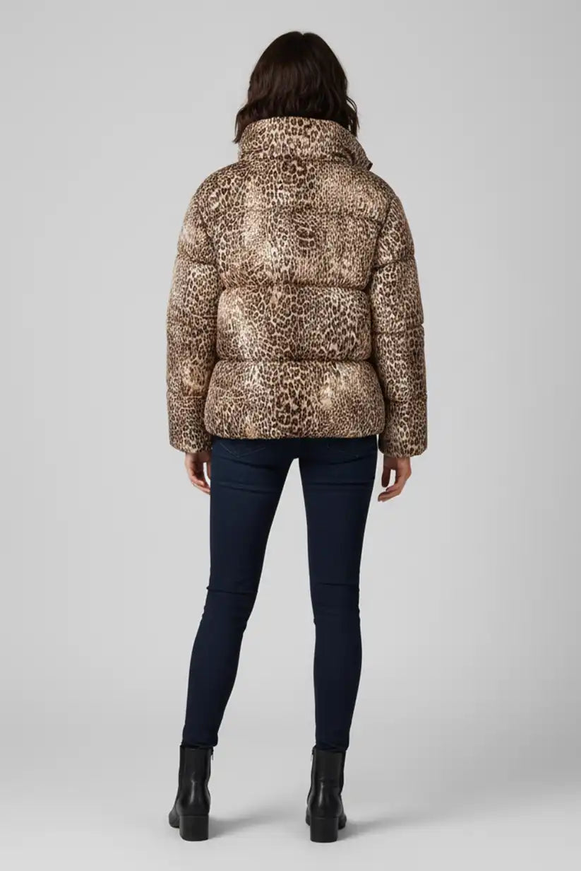 Cazadora acolchado sintético animal print - CHICA del Sur