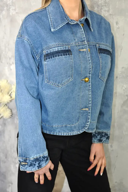 Chaqueta Vaquera Mujer Denim Azul Corte Recto Colección Setenil - CHICA del Sur