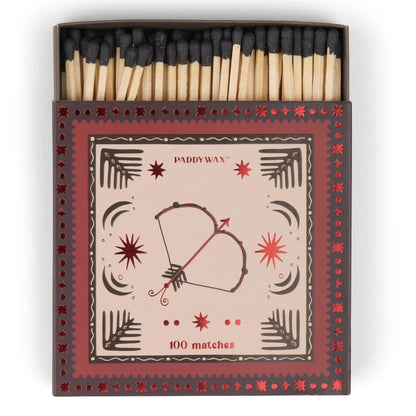 Jumbo Cajas de Cerillas Paddywax - Bow & Arrow | 100 Cerillas con Diseño Artístico - CHICA del Sur