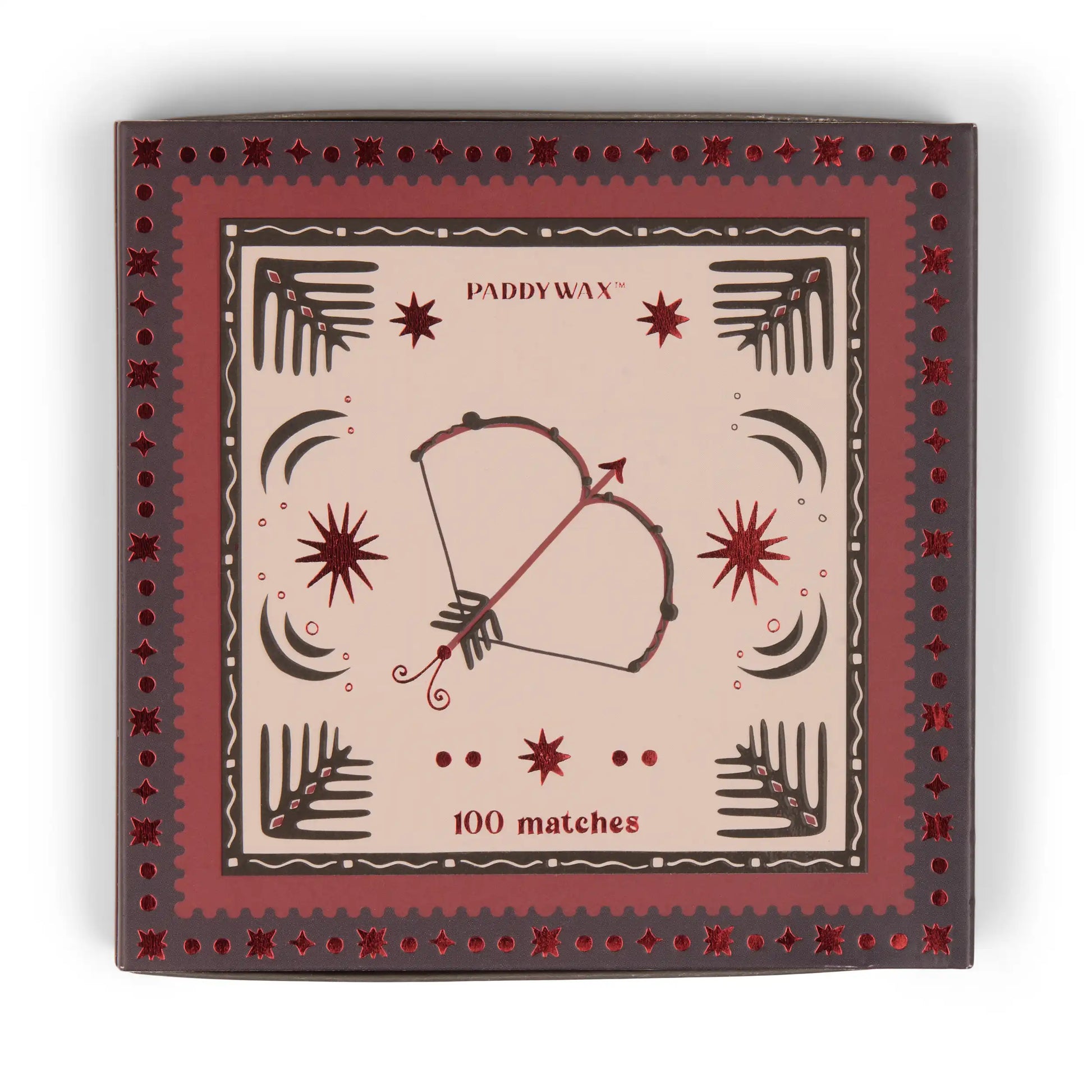 Jumbo Cajas de Cerillas Paddywax - Bow & Arrow | 100 Cerillas con Diseño Artístico - CHICA del Sur