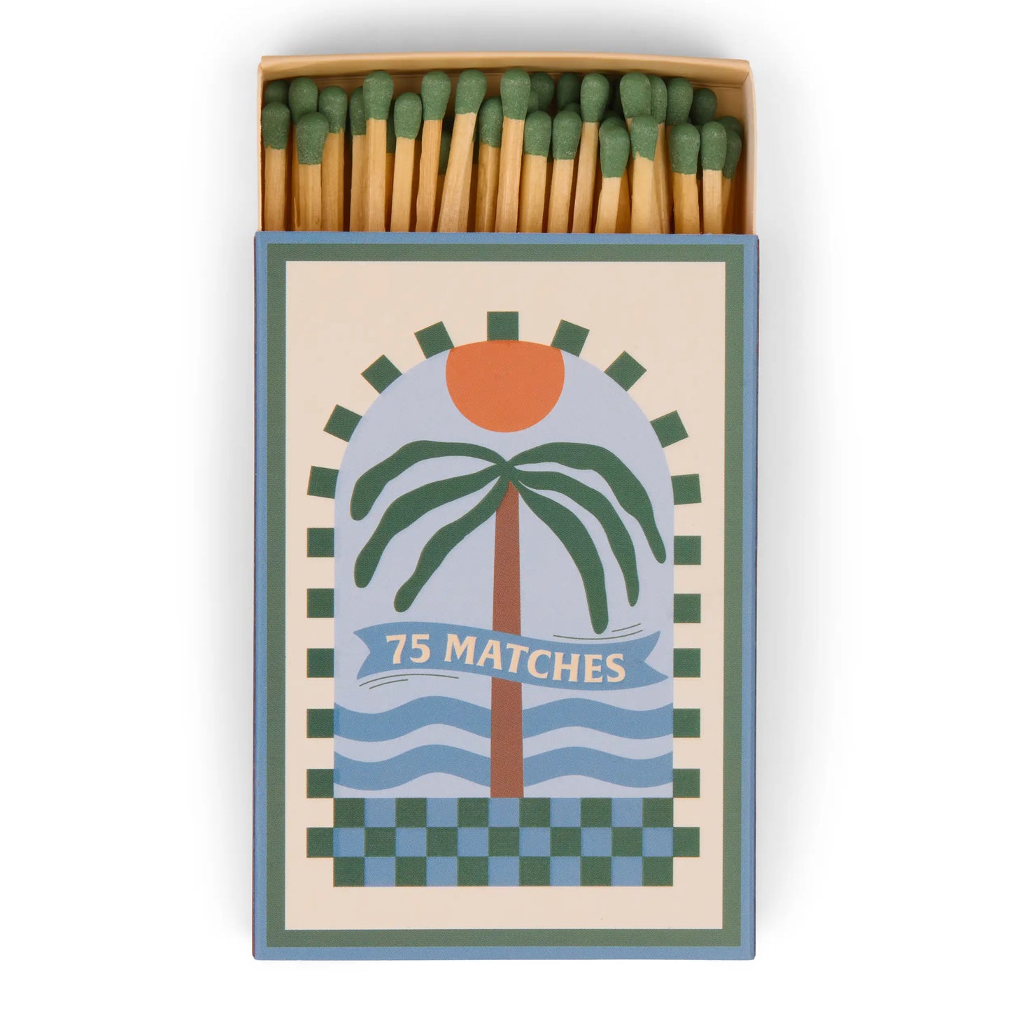 Caja de cerillas Paddywax con diseño de palmera, 75 fósforos, estilo veraniego CHICA del Sur