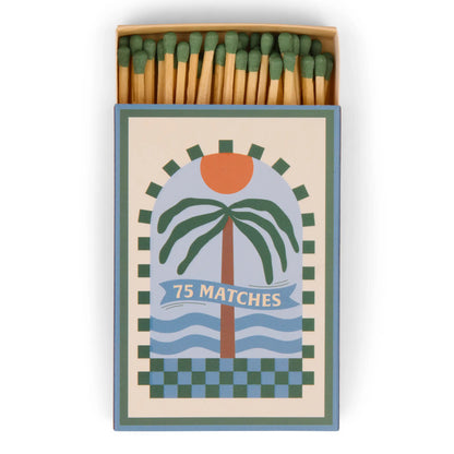 Caja de cerillas Paddywax con diseño de palmera, 75 fósforos, estilo veraniego CHICA del Sur