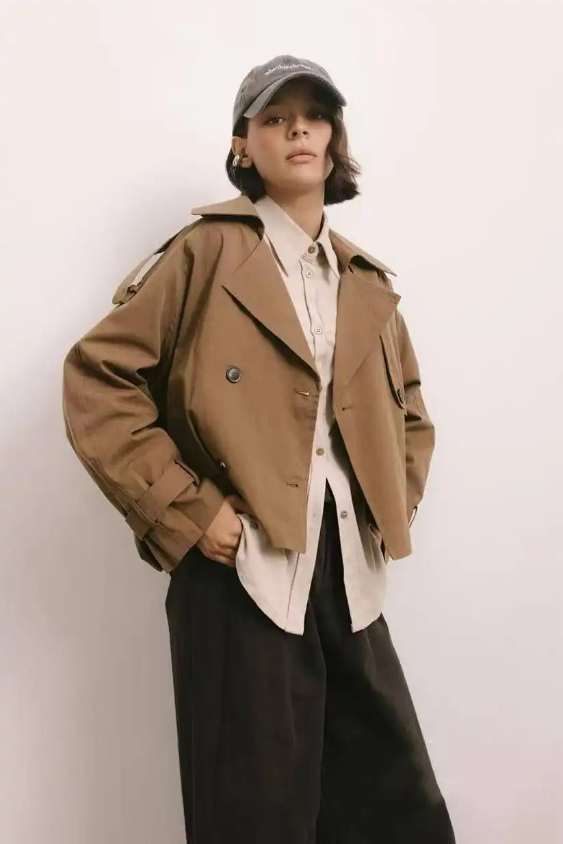 Chaqueta corta de mujer con bolsillos - CHICA del Sur