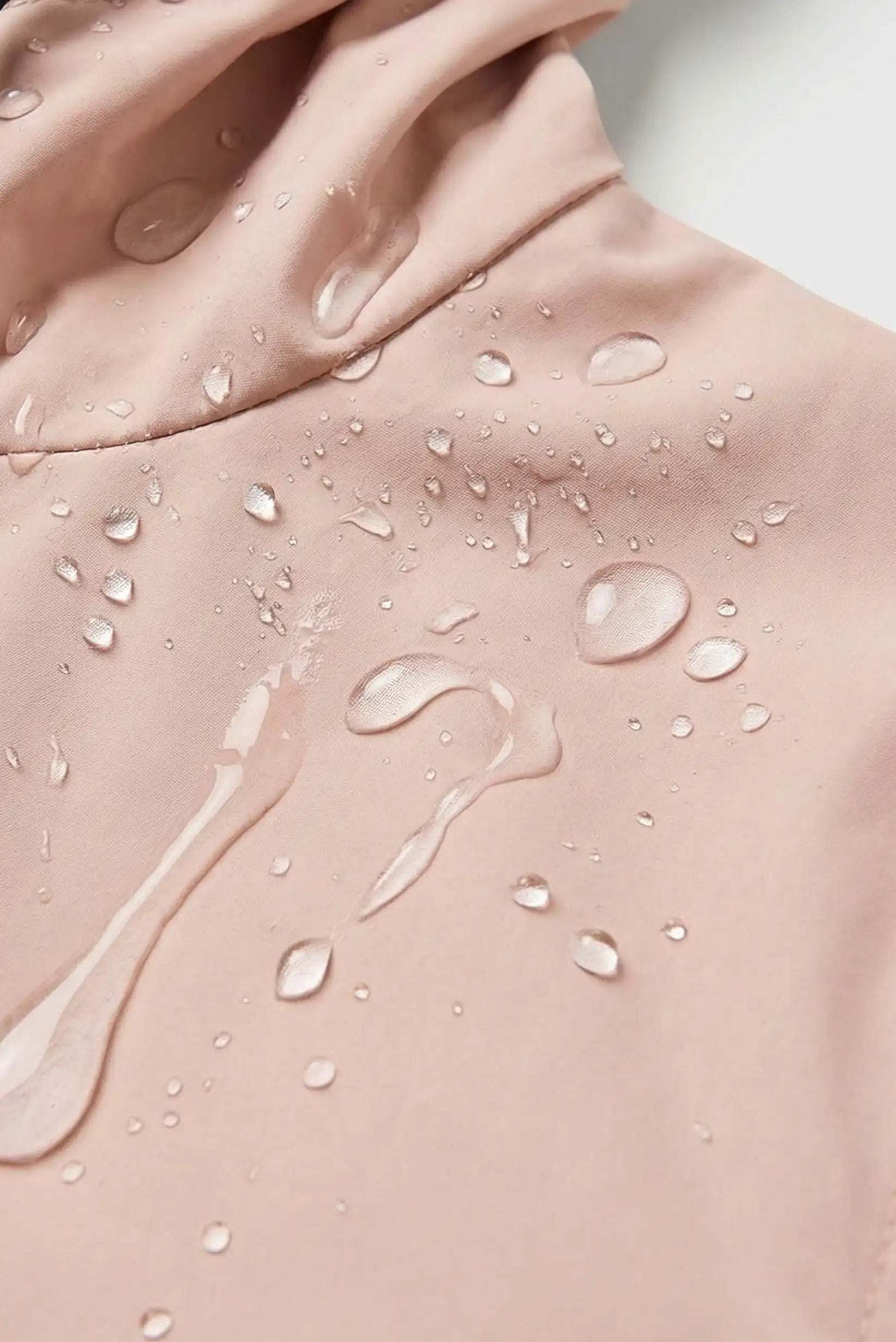 Chubasquero impermeable rosa para mujer con gotas de agua, moda CHICA del Sur