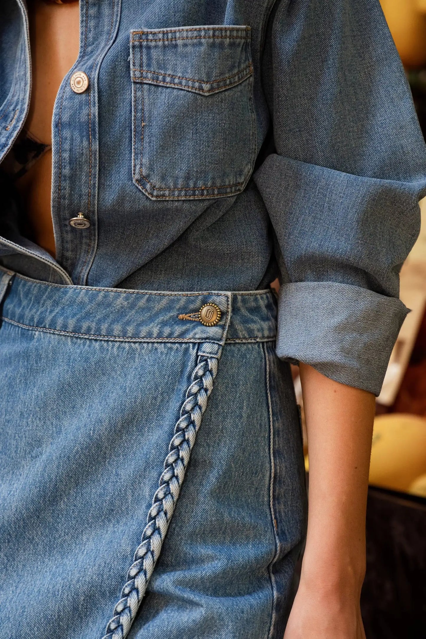 Falda pantalon denim Primavera Verano