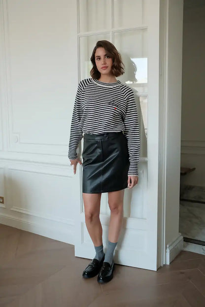 Jersey Marinero de Rayas Mujer con Bordado Corazón Amour - CHICA del Sur