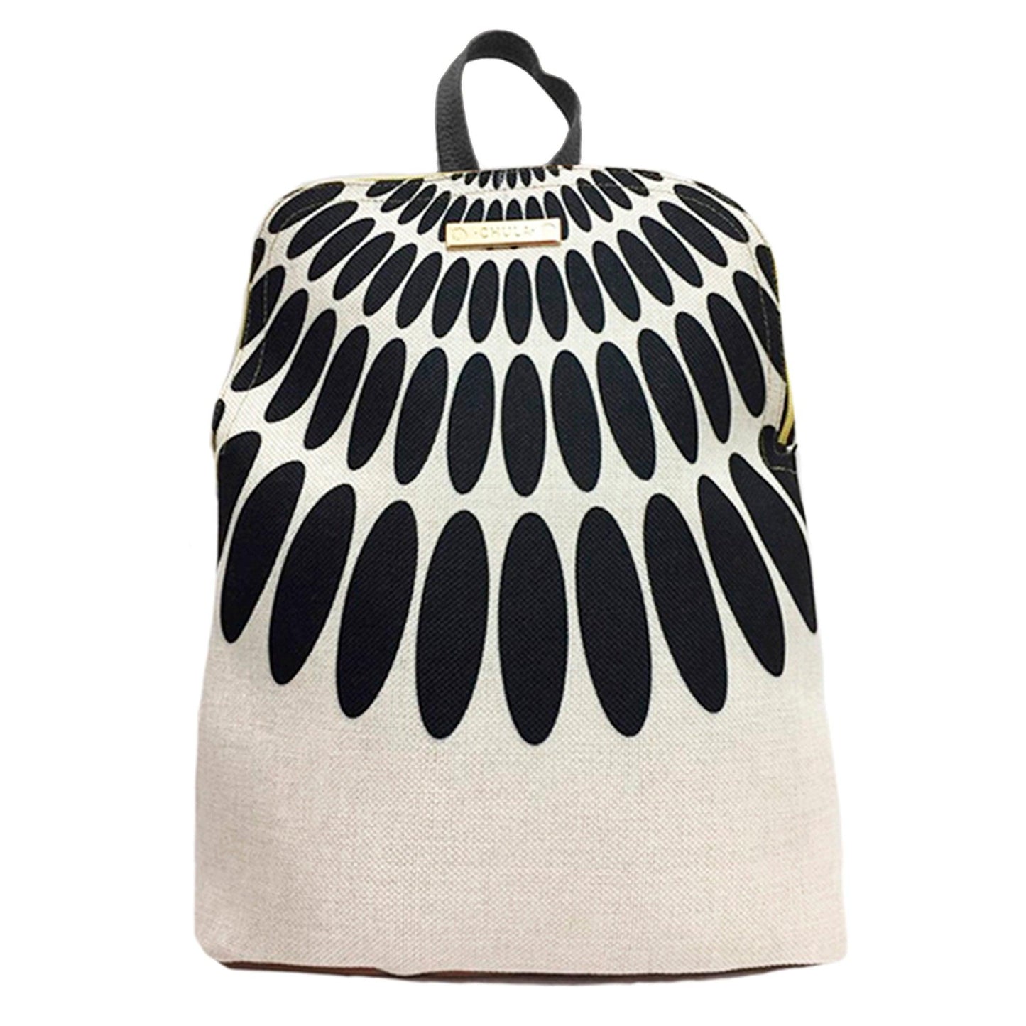 Mochila de Mujer y Bolso de hombro grande BagPack Petalos negros | CHULA Tulum - CHULA Tulum